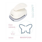 Perforadora Ibi Craft C/forma C/relieve Mariposa 25Mm 655060